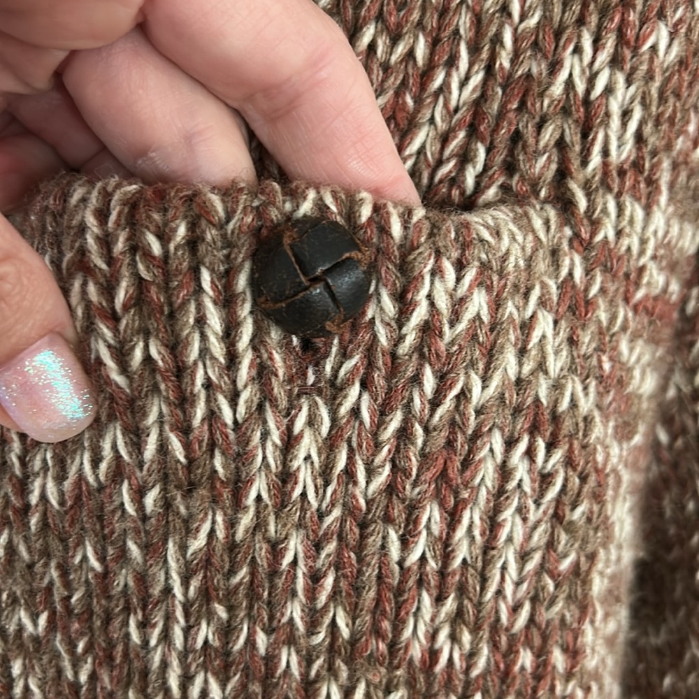 RRL men’s Marled yarn shawl collar sweater - Picture 3 of 7